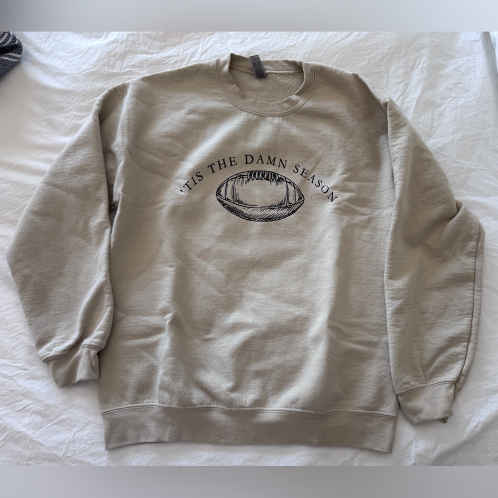 Taylor Swift-themed Football Crewneck, Gildan, Size M